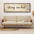 Stay Awhile Sign III by Tailored Canvases