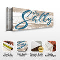 Stay Salty Coastal Sign II by Tailored Canvases