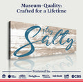 Stay Salty Coastal Sign II by Tailored Canvases