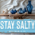 Stay Salty Coastal Sign IV by Tailored Canvases