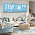 Stay Salty Coastal Sign IV by Tailored Canvases