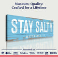 Stay Salty Coastal Sign IV by Tailored Canvases
