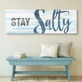Stay Salty Coastal Sign IX by Tailored Canvases