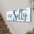 Stay Salty Coastal Sign IX by Tailored Canvases