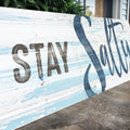 Stay Salty Coastal Sign IX by Tailored Canvases