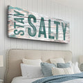 Stay Salty Coastal Sign VI by Tailored Canvases