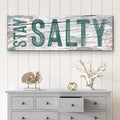 Stay Salty Coastal Sign VI by Tailored Canvases