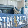 Stay Salty Coastal Sign VII by Tailored Canvases
