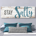 Stay Salty Coastal Sign VIII by Tailored Canvases