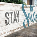 Stay Salty Coastal Sign VIII by Tailored Canvases