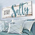 Stay Salty Coastal Sign VIII by Tailored Canvases
