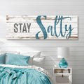 Stay Salty Coastal Sign VIII by Tailored Canvases