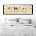 Steal My Heart Not My Blanket Sign by Tailored Canvases