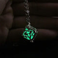 Steampunk Pretty Magic Round Fairy Locket Glow In The Dark Pendant Necklace by DailySale
