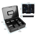 Steel Cash Box with Removable Tray by DailySale