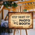 Step Right Up Photo Booth Sign by Tailored Canvases
