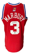 Stephon Marbury Signed All-Star Game Mitchell & Ness Jersey (Beckett) Beckett Witnessed