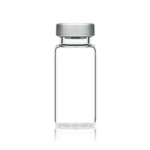 10 mL Clear Glass Sterile Vials, 20 mm Crimp Finish (100-Pack) by Pasteur Pharmacy