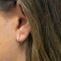 Sterling Silver 14MM Huggie Hoop Earring by DailySale