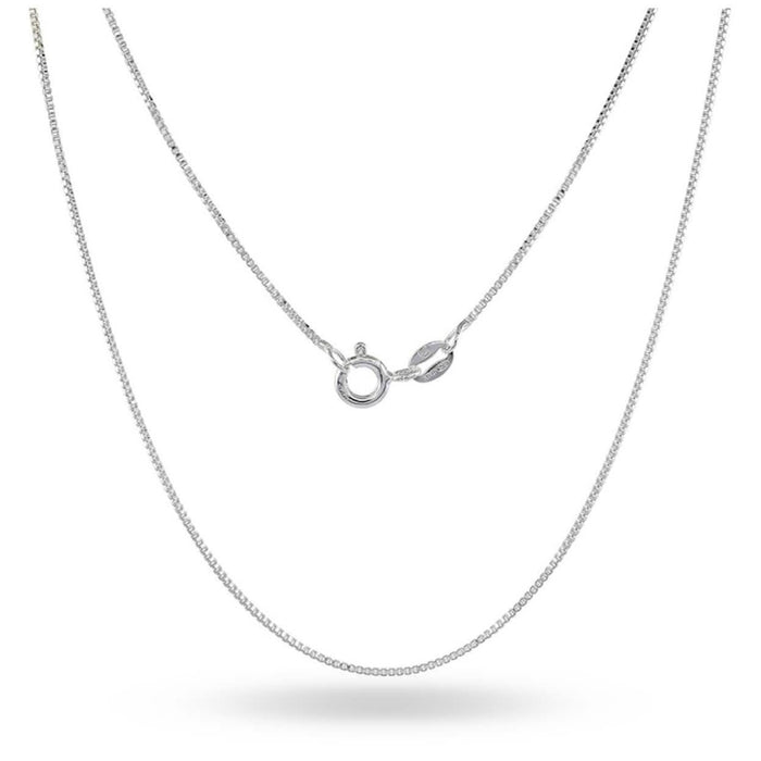 Sterling Silver .8MM Unisex Box Chain Necklace by DailySale