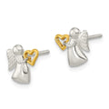 Sterling Silver Angel Earrings by Fine Color Jewels