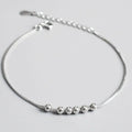 Sterling Silver Bead Ball Charm Bracelet by DailySale