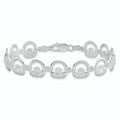 Sterling Silver Claddagh Circle Bracelet by Fine Color Jewels