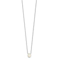 Sterling Silver Created Opal Oval Necklace Earring Set by Fine Color Jewels