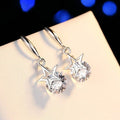 Sterling Silver Crystal Star Hook Earrings by DailySale