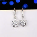 Sterling Silver Crystal Star Hook Earrings by DailySale