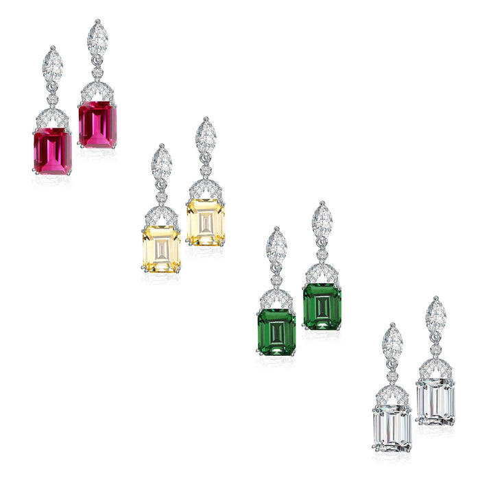 Sterling Silver Cubic Zirconia Lantern Earrings by DailySale