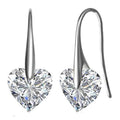 Sterling Silver Cubic Zirconia Party Heart Earrings by DailySale