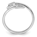 Sterling Silver CZ Arrow Ring by Fine Color Jewels