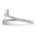 Sterling Silver CZ Arrow Ring by Fine Color Jewels