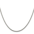 Sterling Silver Diamond-cut Rope Chain by Fine Color Jewels