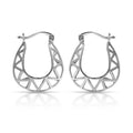 Sterling Silver Fancy Hoop Earrings by Paolo Fortelini by DailySale