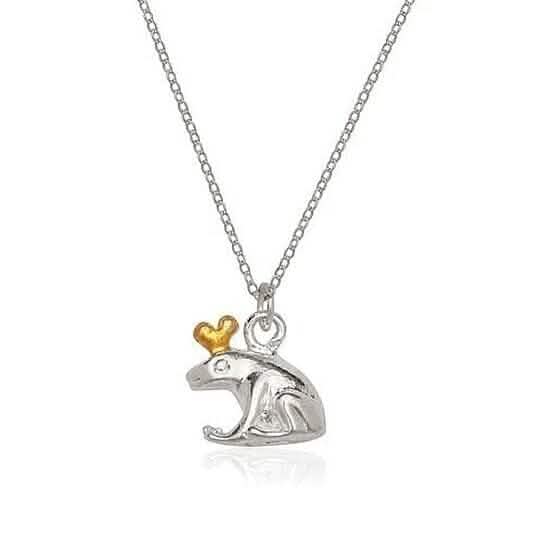 Sterling Silver Frog Charm and Chain by DailySale