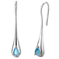 Sterling Silver Gemstone Water Drop Earrings by DailySale