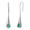 Sterling Silver Gemstone Water Drop Earrings by DailySale