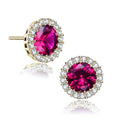Sterling Silver Gold Plated Round Earrings by DailySale