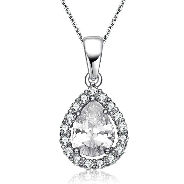 Sterling Silver Halo Pendant by DailySale