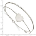 Sterling Silver Heart Bracelet by Fine Color Jewels
