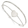 Sterling Silver Heart Bracelet by Fine Color Jewels