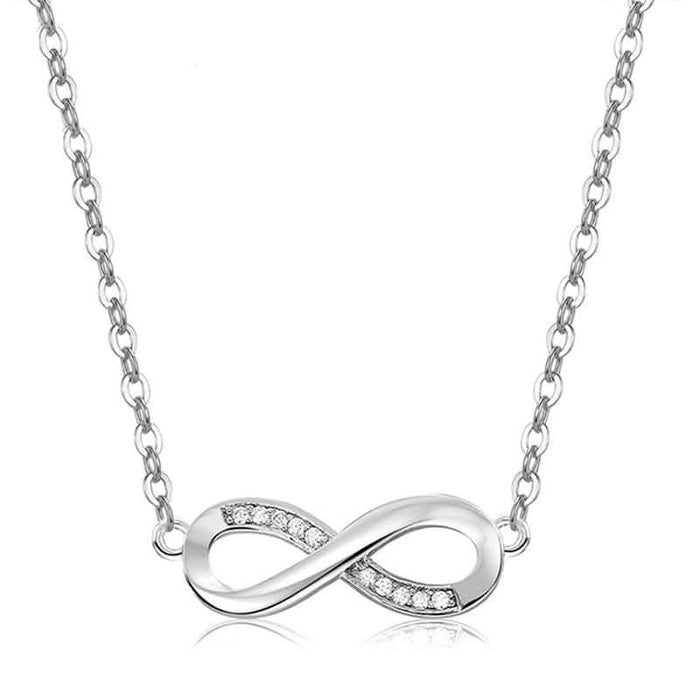 Sterling Silver Infinity Pendant Love Necklace by DailySale