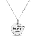 Sterling Silver Inspirational Pendant Necklace by DailySale