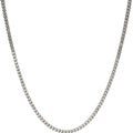 Sterling Silver Italian 2.5mm Franco Square Box Link Chain by DailySale