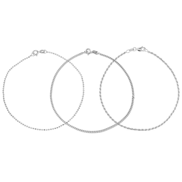 Sterling Silver Italian Made Anklets by DailySale