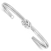 Sterling Silver Knot Cuff Bangle Bracelet