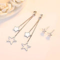 Sterling Silver Long Star Drop Earrings by DailySale