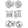 Sterling Silver Love Studs Set